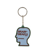 Logohead Keychain Checkered - Light Blue 1