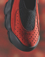 OAKLEY FACTORY TEAM SUEDE FLESH SANDAL - LAVA / BLACK 9