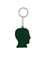 Logohead Keychain Checkered - Light Blue 2