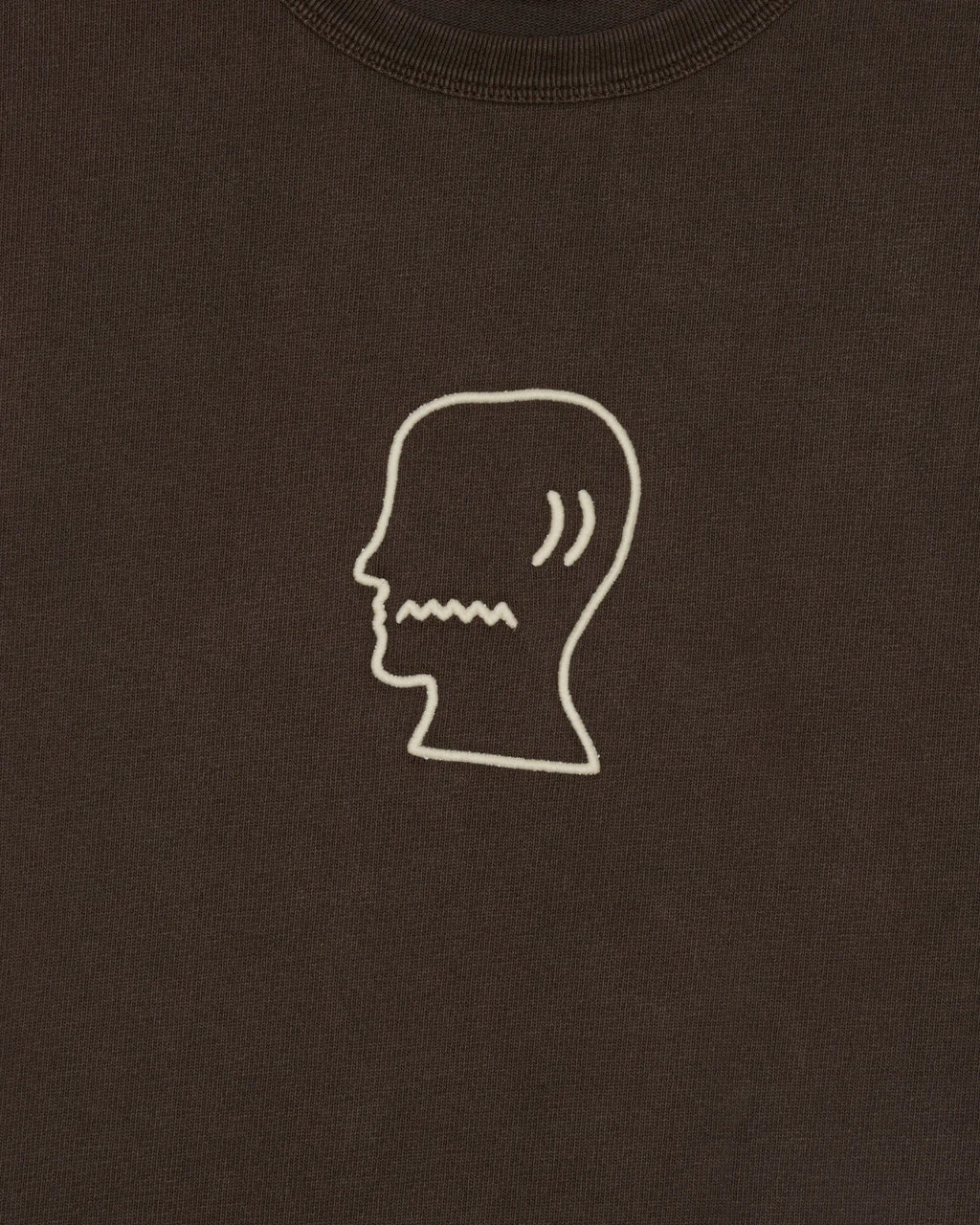 HEAVYWEIGHT 3D EMBROIDERY LOGOHEAD T-SHIRT - BROWN 3