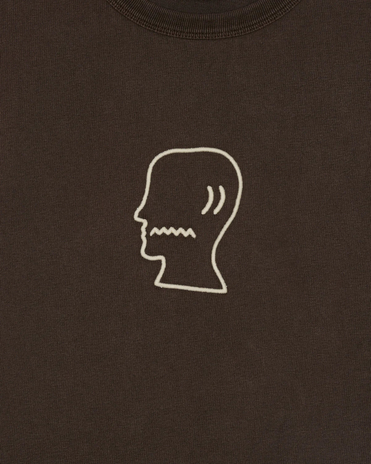 HEAVYWEIGHT 3D EMBROIDERY LOGOHEAD T-SHIRT - BROWN 3