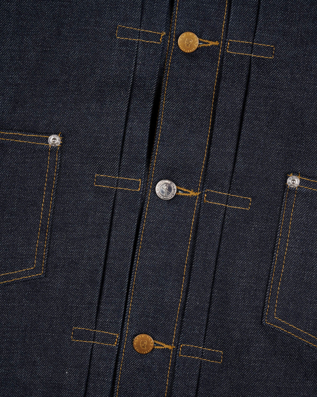A.P.C. x Brain Dead Trucker Jacket - Indigo 3