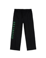 COLLEGIATE MERCERIZED TRACK PANT - BLACK 1