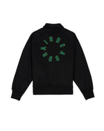 COLLEGIATE MERCERIZED TRACK JACKET - BLACK 4