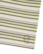 LOOPED STRIPE T-SHIRT - GREEN MULTI 5