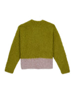 SUPER HAIRY BOXY KNIT SWEATER - LIME 5