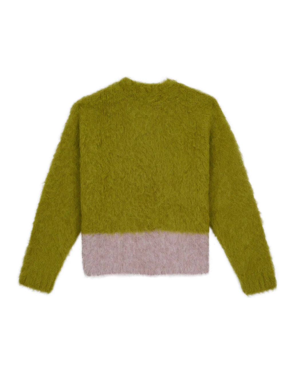 SUPER HAIRY BOXY KNIT SWEATER - LIME 5