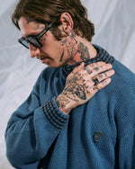 TURTLE NECK SWEATER - BLUE 3