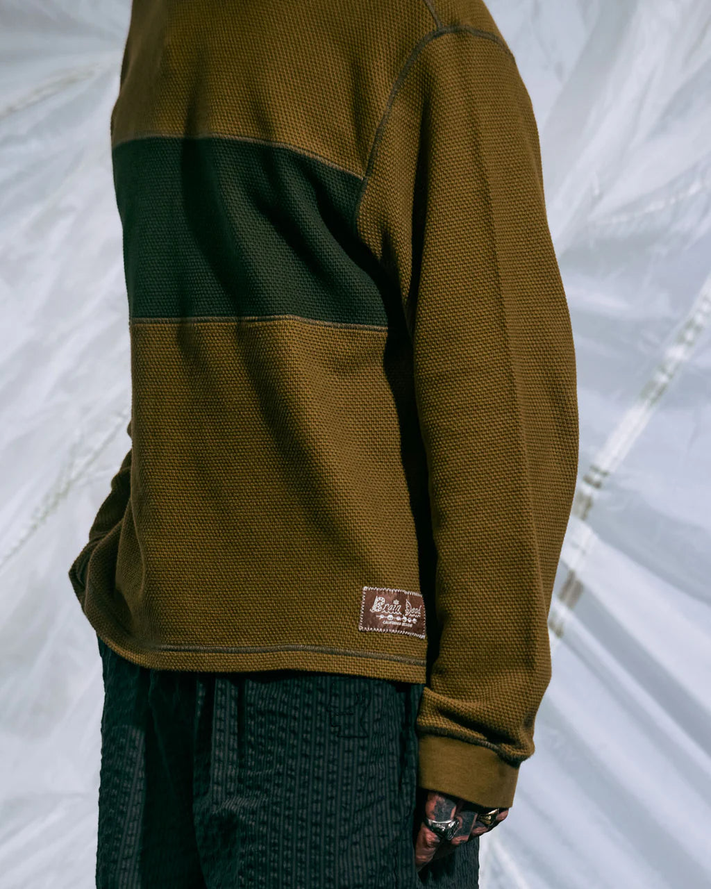 THERMAL LONG SLEEVE TEE - OLIVE 5