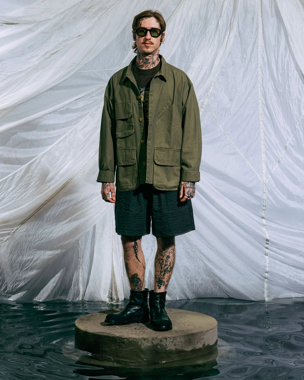 MILITARY SHIRT JACKET - ARMY 3