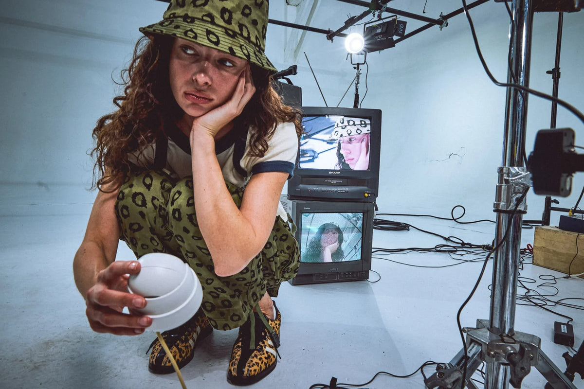 CANVAS BUCKET HAT - FLOCKED LEOPARD CAMO 2