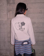 BAD APPLE BUTTON UP SHIRT - NATURAL 3