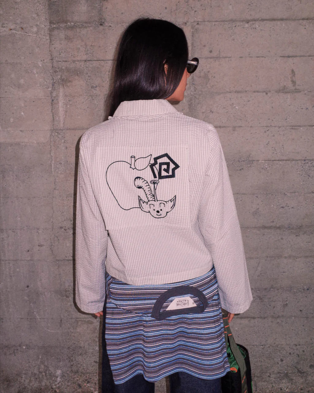 BAD APPLE BUTTON UP SHIRT - NATURAL 3