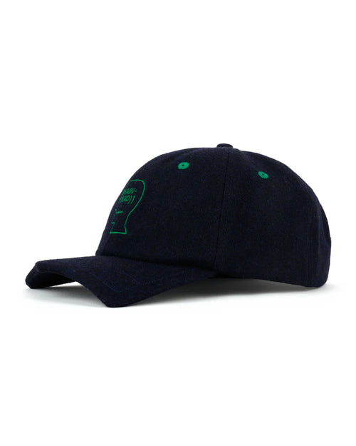 BATWING LOGOHEAD FLANNEL HAT - NAVY 2