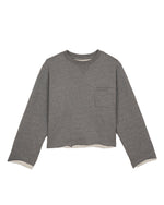 BOXY FRENCH TERRY SWEATSHIRT - HEATHER GREY 1