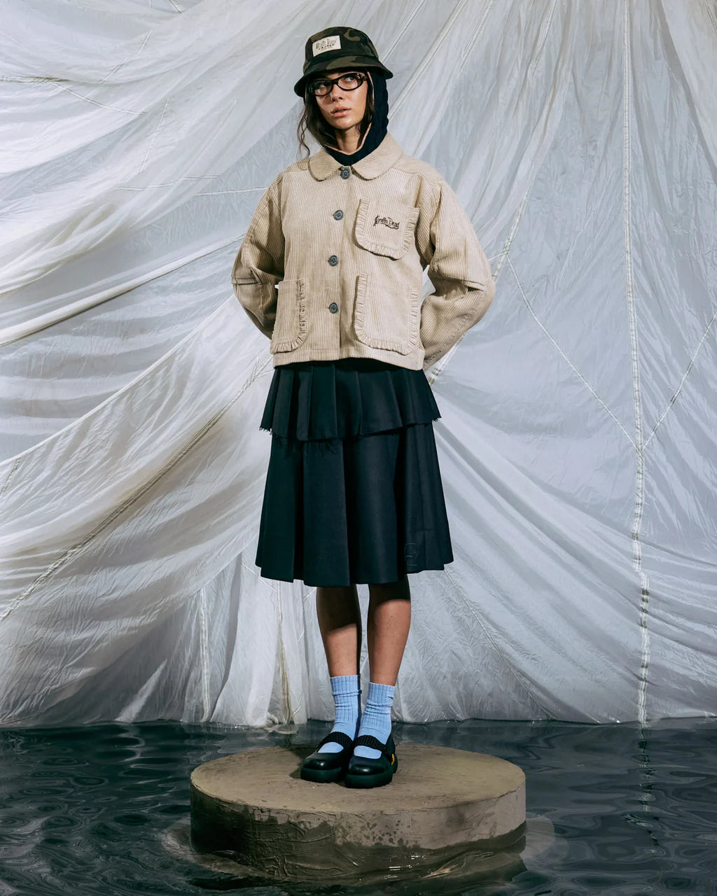 BOXY RUFFLE JACKET - NATURAL 7