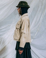 BOXY RUFFLE JACKET - NATURAL 5