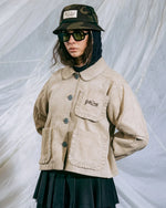 BOXY RUFFLE JACKET - NATURAL 6