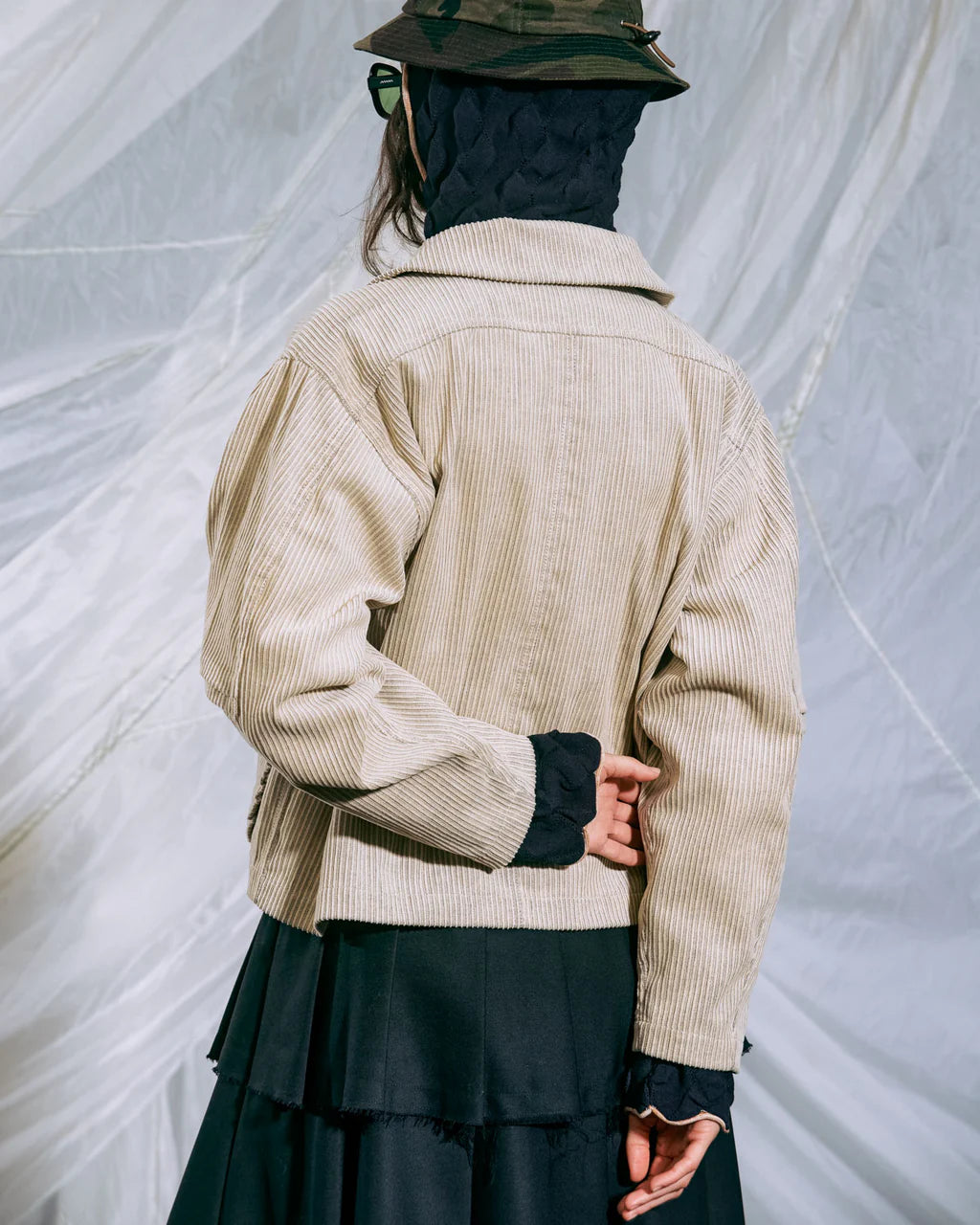 BOXY RUFFLE JACKET - NATURAL 4
