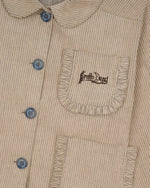 BOXY RUFFLE JACKET - NATURAL 9