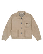BOXY RUFFLE JACKET - NATURAL 1