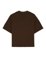 BOXY THERMAL MOCK NECK T-SHIRT - BROWN 6