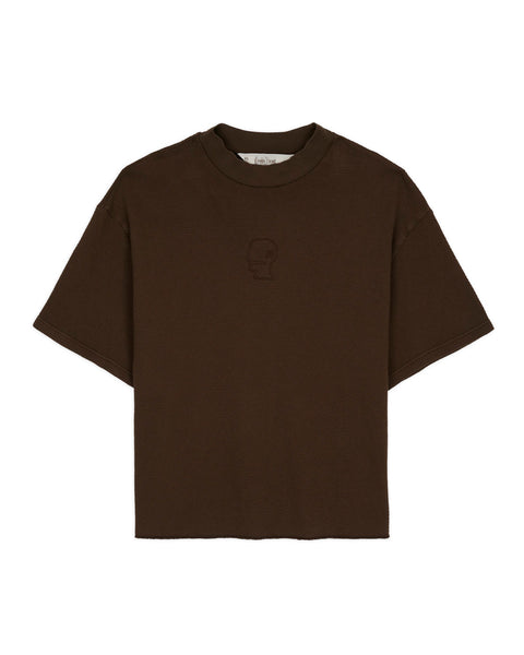 Boxy_Thermal_Neck_Tshirt_Brown