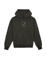 3D EMBROIDERED LOGOHEAD GARMENT DYED HOODIE - BROWN 1