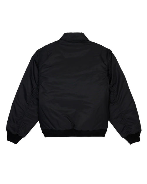 EMBROIDERED 3D FLIGHT JACKET - BLACK 2