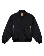 EMBROIDERED 3D FLIGHT JACKET - BLACK 1
