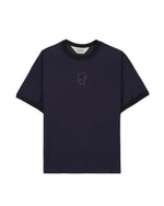SLUBBY RINGER T-SHIRT - NAVY 1