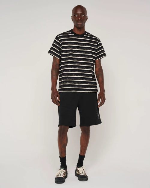 CASEY STRIPED T-SHIRT - BLACK 2