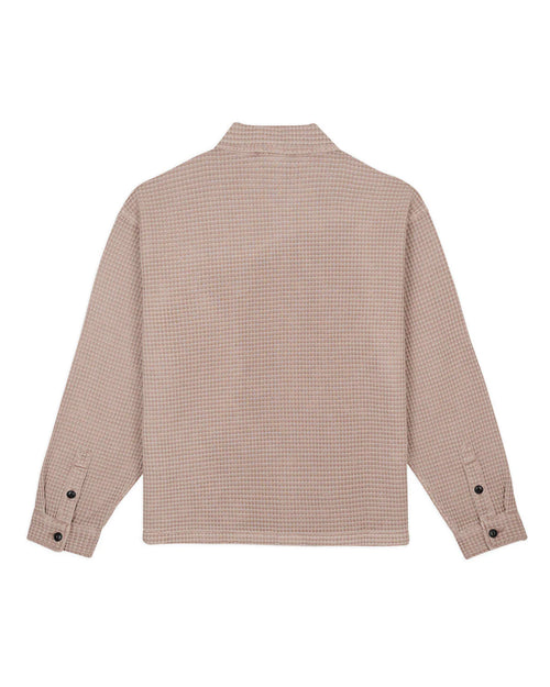WAFFLE BUTTON FRONT SHIRT - SAND 2