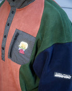 BRAIN DEAD EQUIPMENT RIPSTOP PULLOVER FLEECE JACKET - NAVY 8