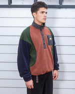 BRAIN DEAD EQUIPMENT RIPSTOP PULLOVER FLEECE JACKET - NAVY 3