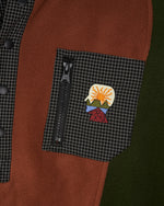 BRAIN DEAD EQUIPMENT RIPSTOP PULLOVER FLEECE JACKET - NAVY 10