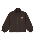 BRAIN DEAD EQUIPMENT TENNIS ZIP JACKET - BLACK 1