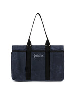 BRAIN DEAD EQUIPMENT WAXED CANVAS TENNIS TOTE - NAVY 1