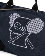 BRAIN DEAD EQUIPMENT WAXED CANVAS TENNIS TOTE - NAVY 3