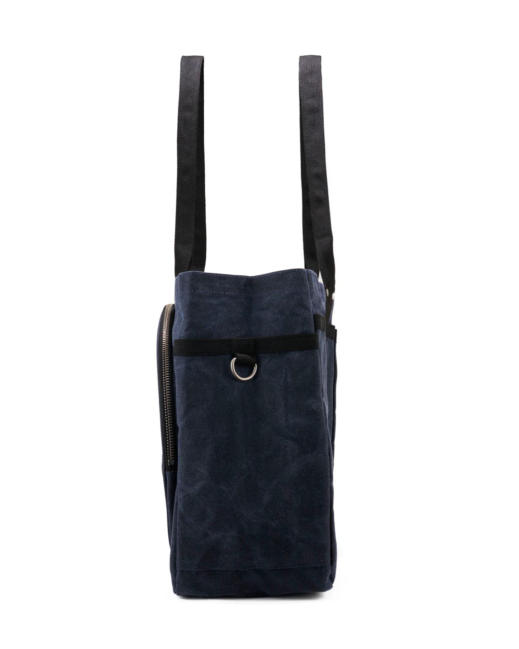 BRAIN DEAD EQUIPMENT WAXED CANVAS TENNIS TOTE - NAVY 6