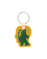 Brain DeadxGodzilla Hedorah Logohead Keychain - Clear Orange 1