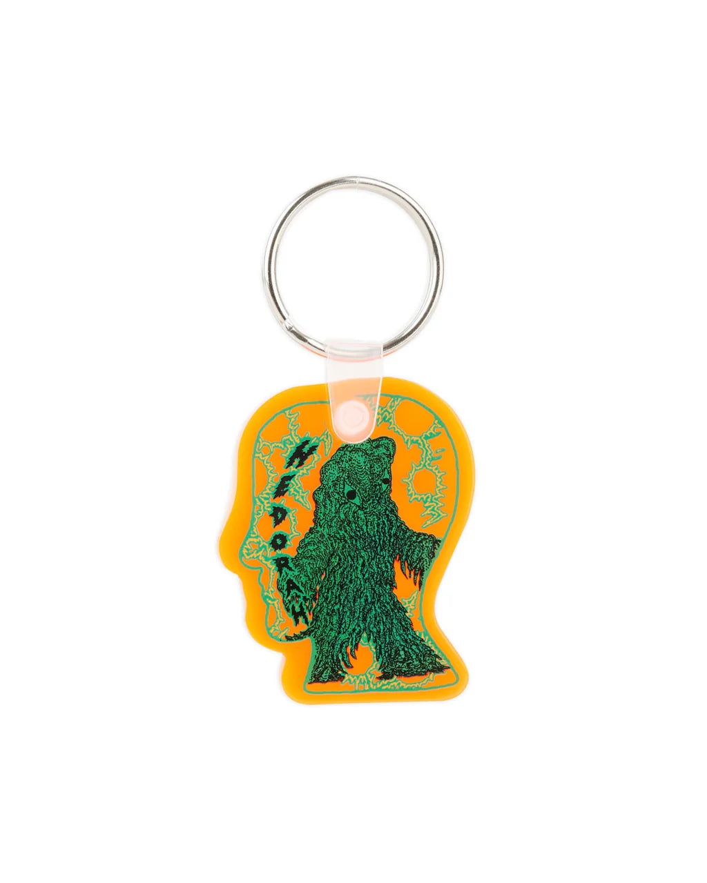 Brain DeadxGodzilla Hedorah Logohead Keychain - Clear Orange 1