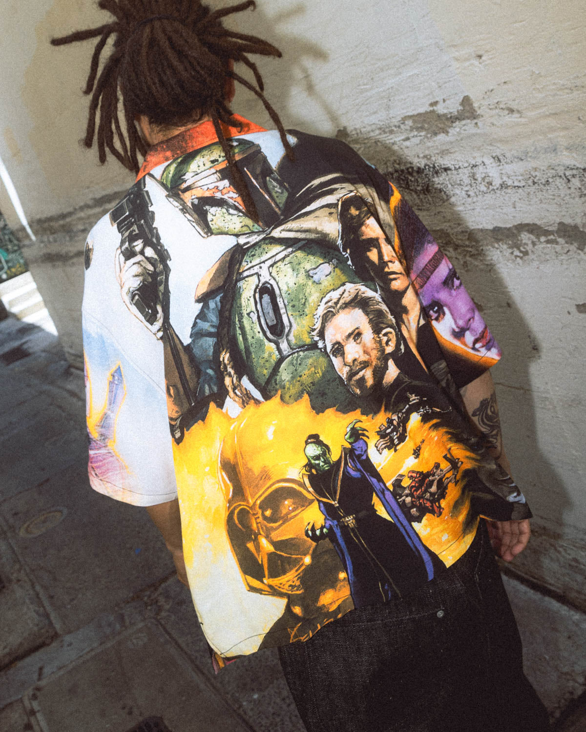 Brain Dead x Star Wars Shadows Of The Empire Rayon Shirt - Multi 3