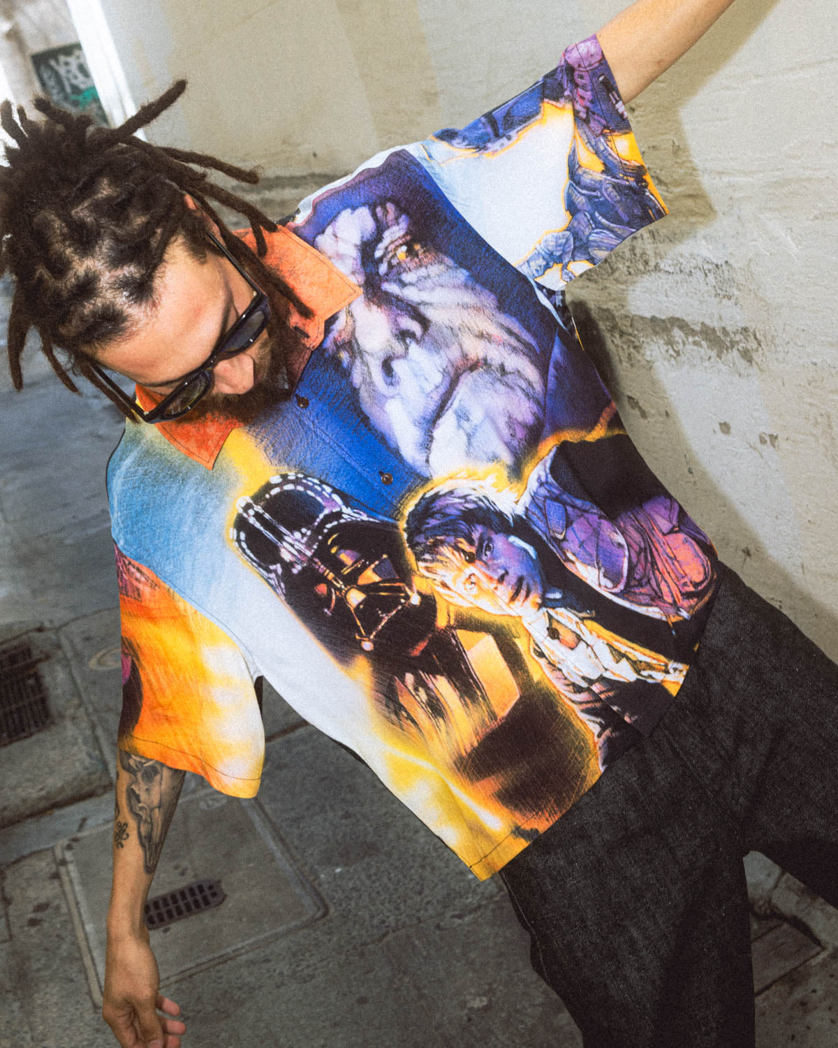 Brain Dead x Star Wars Shadows Of The Empire Rayon Shirt - Multi 6