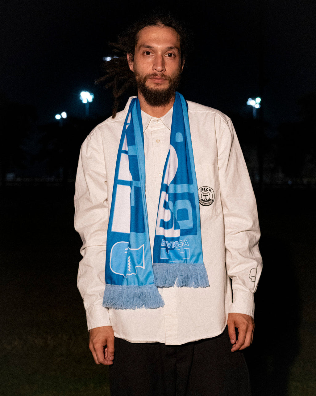 Brain Dead x UDI Wave Scarf - Blue Multi 2