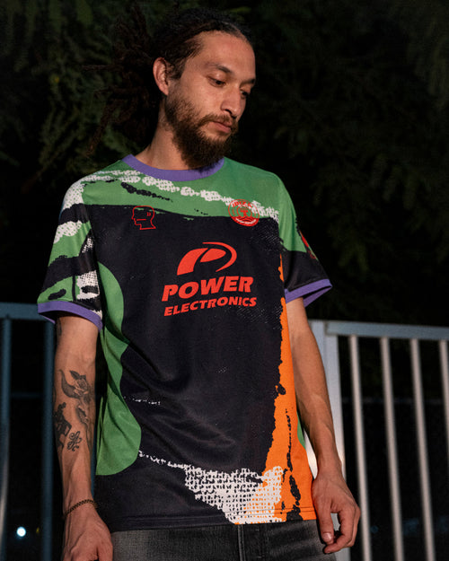 Brain Dead x UDI Second Kit Goalkeeper Jersey - Green Multi 2