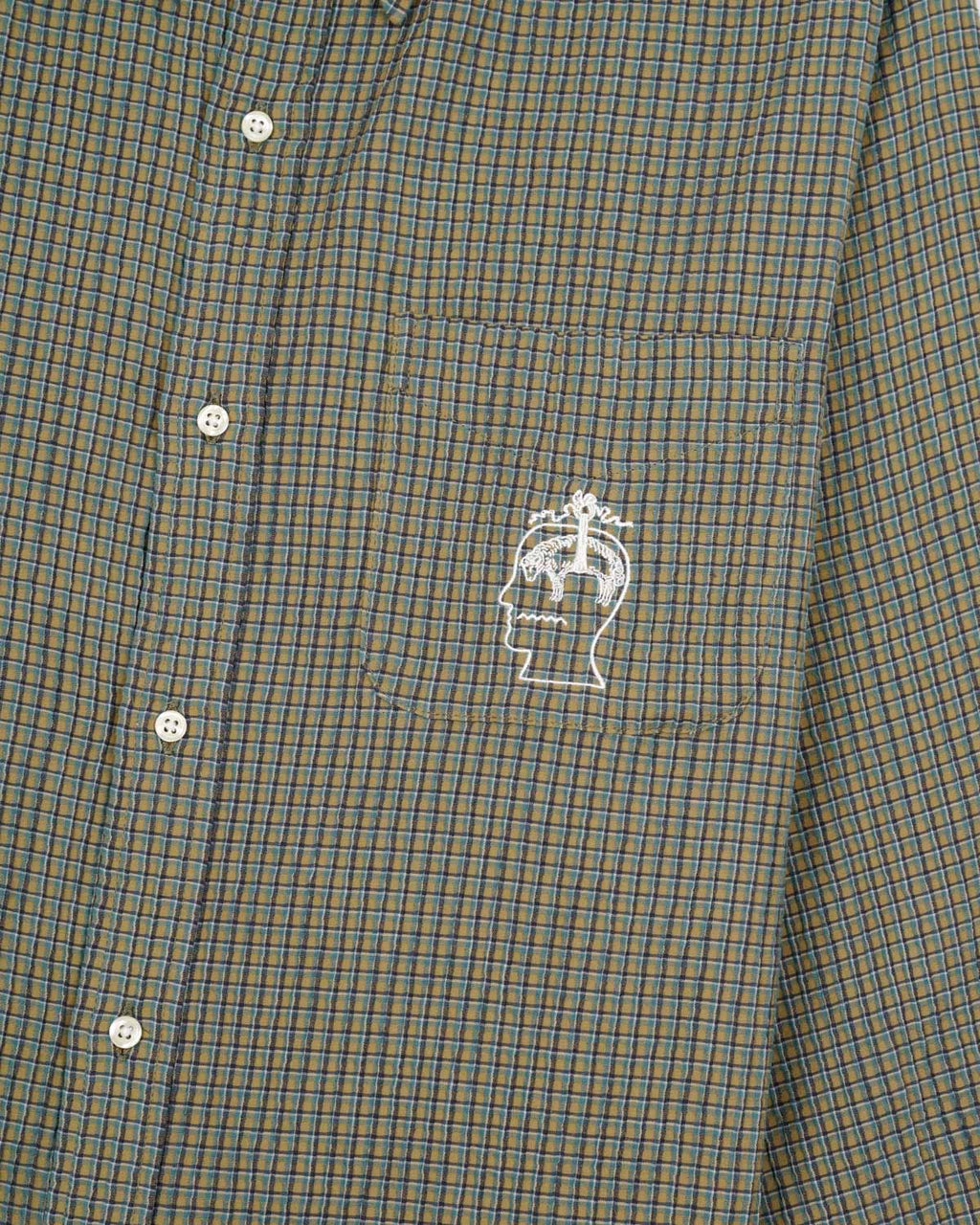 BB CALIFORNIA CHECK OXFORD BUTTON UP SHIRT - GREEN 3