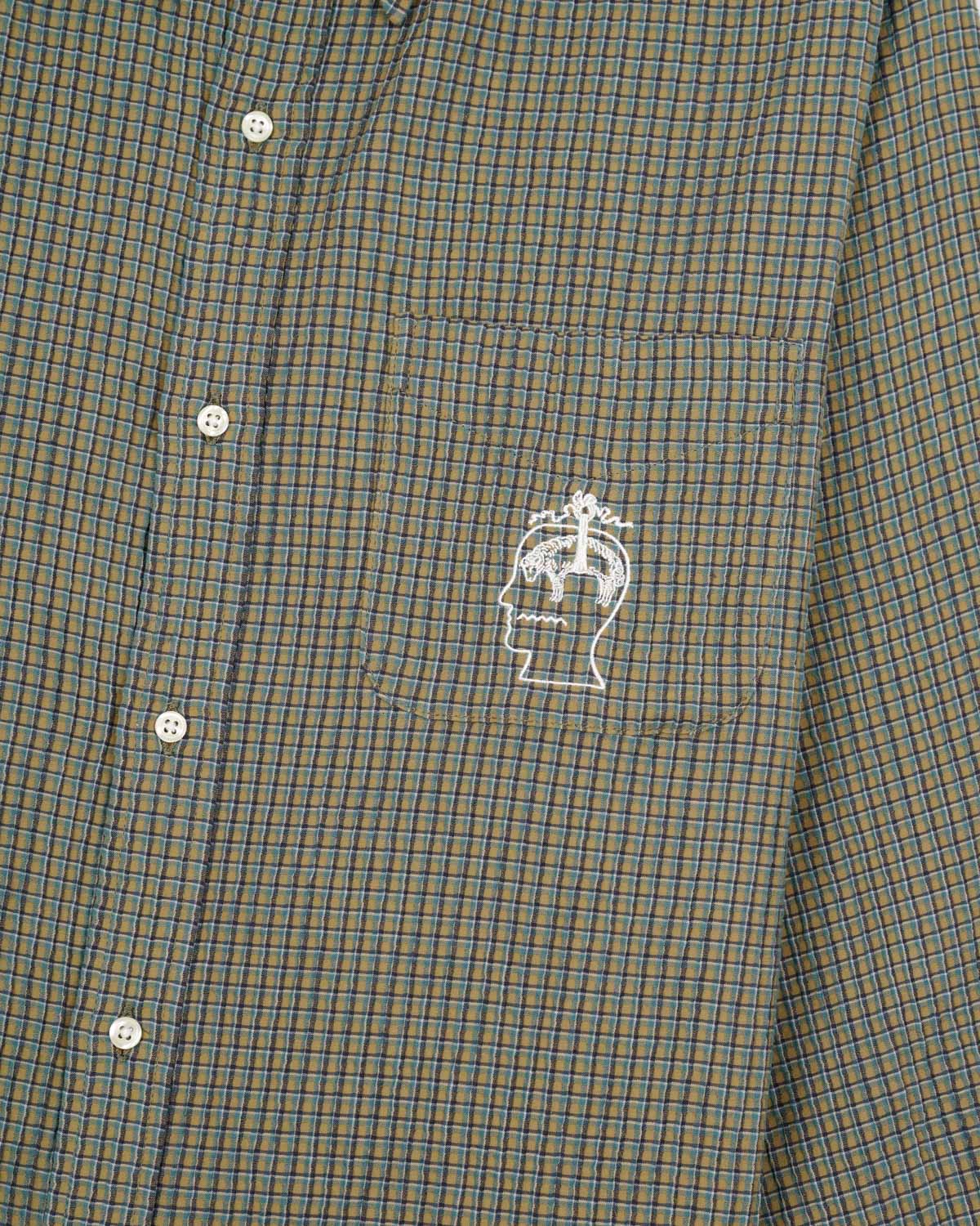 BB CALIFORNIA CHECK OXFORD BUTTON UP SHIRT - GREEN 3