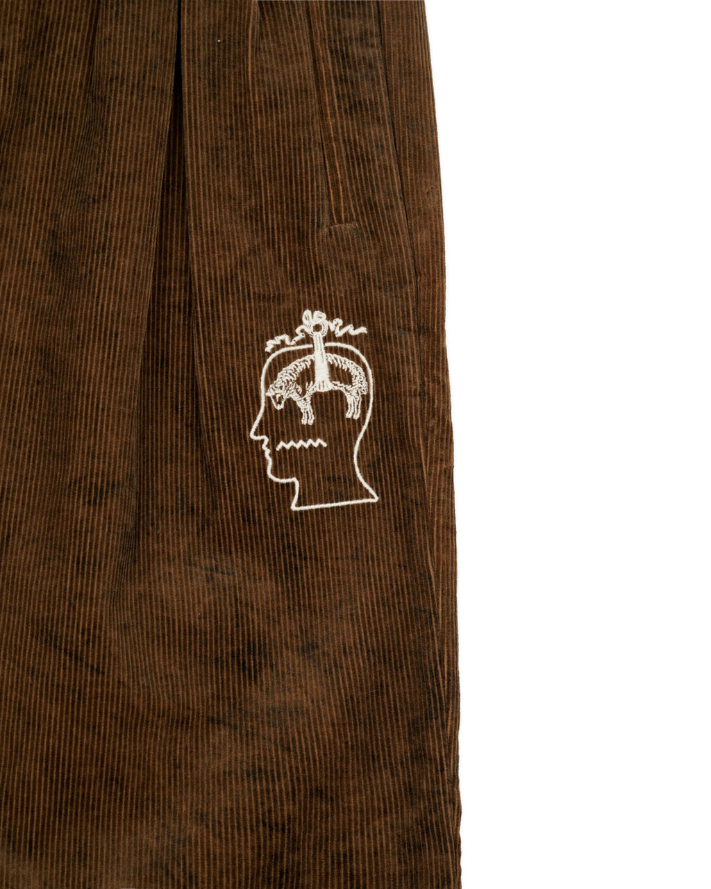 BB CALIFORNIA PLEATED TROUSER - BROWN 3