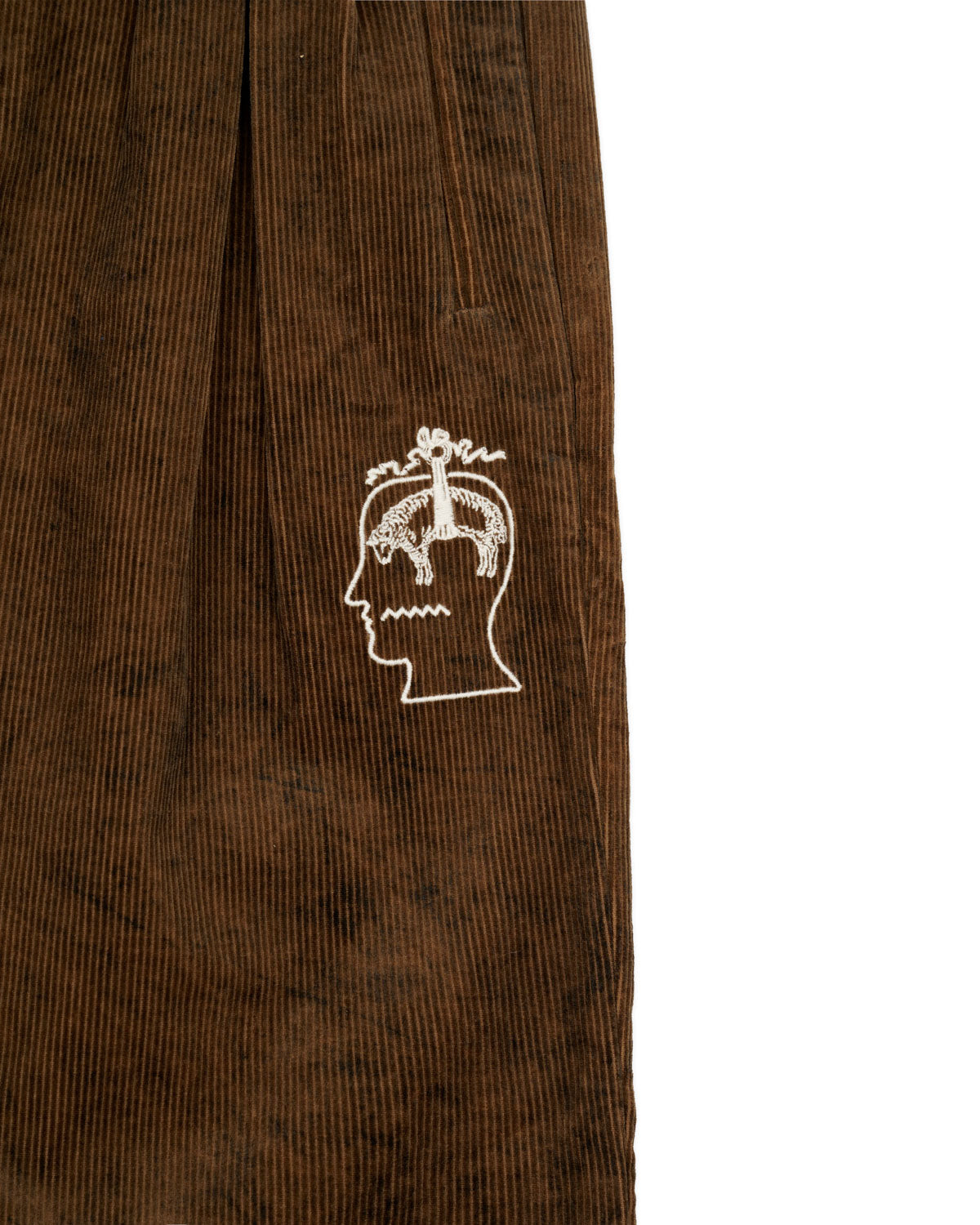 BB CALIFORNIA PLEATED TROUSER - BROWN 3